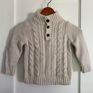 Cozy knit button sweater